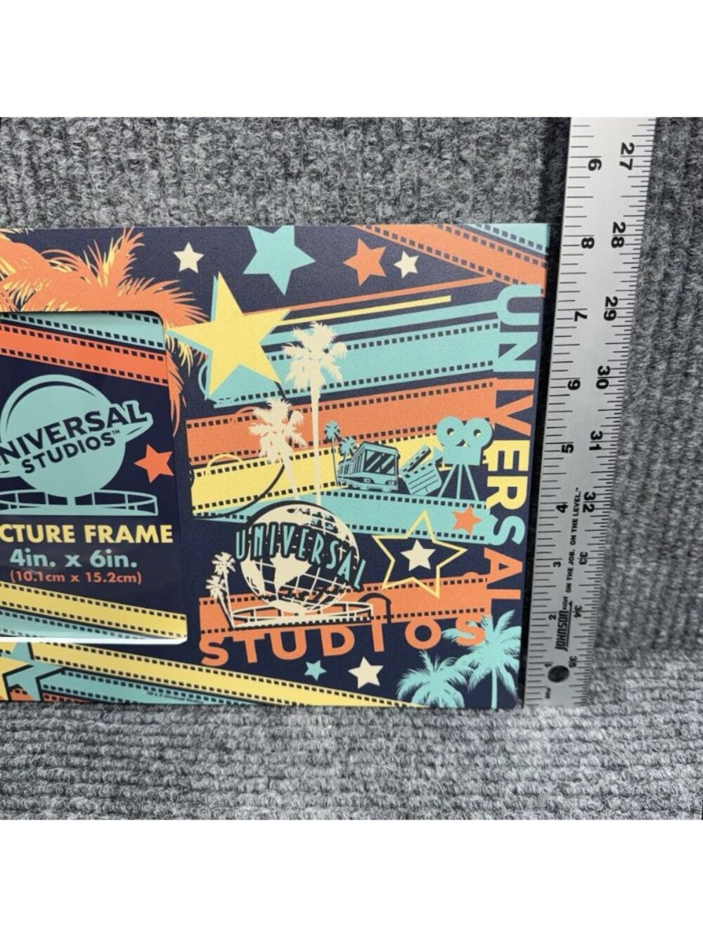 Universal Studios Picture Frame 4x6 Photo Retro Colorful Film Strip Palm Trees - Picture 6 of 7